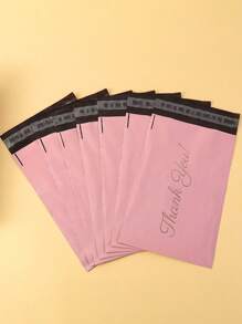 10/20/50/100个精美粉色‘谢谢’礼品袋 自粘防水密封设计 快递袋 全新料加厚打孔袋 粉色包装袋 自粘袋 防水袋快递袋 加厚物流快递包装袋 邮寄袋 适用于派对礼品包装 - 彩色 - 查看 11