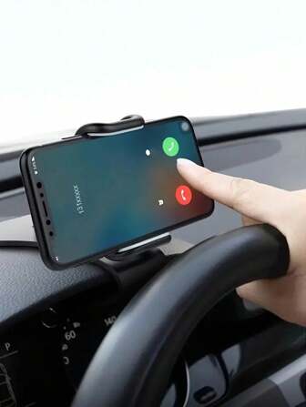 Universal Car Phone Holder, Dashboard Mounted, Easy To Use Non-Slip Holder, Car Navigation Phone Holder, HUD Clip-On Rotatable Dashboard Bracket