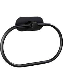 1pc Self-Adhesive Towel Rack, Stainless Steel Bathroom Towel Holder With Toilet Paper Holder, No Drilling Install Bathroom Accessories - Multicolor - View 14