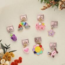 1 chiếc vòng tay bằng thép không gỉ nhiều màu sắc, với mặt dây chuyền hình các nhân vật hoạt hình, động vật và thức ăn, dùng để tự làm trang sức cho vòng tay và vòng cổ, có thể phối hợp tự do với nhiều phong cách khác nhau. - Mô-đun màu - Xem 6