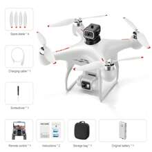 CASRRA The S116 Remote-Controlled Drone With A Camera Is Equipped With An Upgraded Remote Control Screen. Equipped With A High-Definition Electronic Adjustable Camera And A Brushless Motor, It Offers Longer Battery Life. Shoot Videos And Photos To Record The Good Life. Screen Control For Real-Time Image Transmission