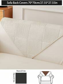 1 件厚毛绒沙发垫套，现代简约防滑保暖沙发座垫，防尘可洗沙发套，柔软防褪色，宠物友好，适合 L 型沙发和 1/2/3/4 座沙发，适用于卧室、办公室、客厅 - 米色 - 查看 17