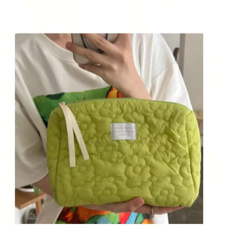 New Flower Pattern Women Makeup Bag Toiletries Cosmetic Organizer Zipper Bag Travel Wash Pouch Cosmetic Bag Female Make Up Bags