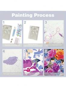 An Adult Digital Oil Painting Kit For Beginners,A Woman Holding A Camera Oil Painting Kit, Diy Home Decorative Art Paintings, The Best Gift Wall Paintings16x20inch