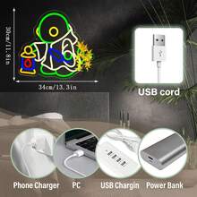 Tonberry Master LED 霓虹灯 - USB 供电、可调光且充满活力的游戏灯 - 非常适合卧室、游戏室