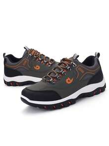 1 paire de chaussures de sport pour hommes , respirantes, chaussures casual antidérapantes pour randonnée. Chaussures de marque pour femmes, course, extérieur - Vert - Voir 3