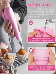 14件套不锈钢裱花嘴和蛋糕转盘套装，8个裱花嘴，1个可重复使用的裱花袋，1个转换器，1个奶油挤压器，3个奶油刮刀，不锈钢蛋糕装饰用品套装，糖霜裱花嘴，裱花袋，转换器和刮刀，蛋糕装饰，裱花嘴，糕点，纸杯蛋糕，烤盘装饰，烘焙工具，裱花工具，蛋糕工具，厨房小工具，多功能蛋糕烘焙工具，以及奶油，适合制作生日或日常家庭纸杯蛋糕。 - 彩色 - 查看 7