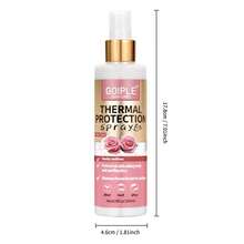 Goiple 热保护护发喷雾，保护头发免受直板夹和吹风机的损伤，抚平毛躁，增添光泽，蕴含玫瑰提取物，免洗护发喷雾，适用于卷发、波浪发、直发和假发（100毫升/200毫升） - 粉色 - 查看 15