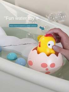 1个恐龙蛋喷水枪，蛋壳雨玩具，多功能戏水套装，浴室淋浴玩具，婴儿玩具，男女宝宝均适用