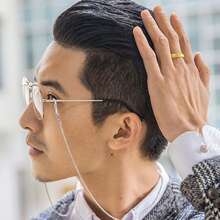 1 peça corrente de óculos corda de metal - cordão de óculos de aço inoxidável com design de torção