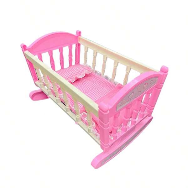 1 Peça Acessório de Berço Balançante de Tecido para Boneca de 20-26cm, Boneca de Brinquedo, Boneca de Casa de Bonecas