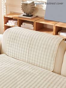 1 件简约蓬松沙发垫套，防滑四季沙发保护套，宠物友好型 - 彩色 - 查看 7