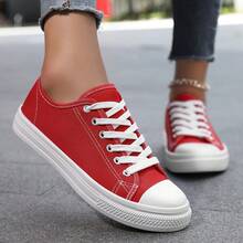 Women's Breathable Athletic Sneakers, Lightweight Lace-Up Casual Shoes In Multiple Colors Suitable For All Seasons, Comfortable Round Toe Design