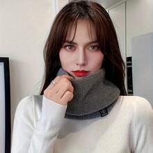 1 件装颈巾围巾颈部保暖面罩秋冬保暖绒多功能面罩适用于户外运动和骑行多种颜色可供选择男女通用颈部保护休闲运动颈圈 - 彩色 - 查看 5