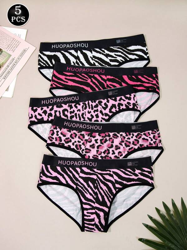 5pcs Men's Fashion Soft & Comfortable Thong Briefs