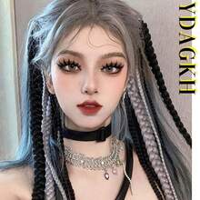 DManga Lashes Natural Eyelashes Spiky False Eyelashes Invisible Band 3D Cat Eye Lashes Wispy Fake Lashes Cosplay Anime Lashes 7 Pairs Pack Asian Doll Lashes Clear Band By5001 - 黑色 - 查看 7