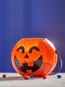 10 件万圣节糖果万圣节糖果桶南瓜糖果桶南瓜灯笼万圣节派对布置道具 - 彩色 - 查看 5