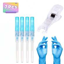 穿刺导管针 14G 16G 18G 20G 22G 24G 耳鼻穿刺工具 空心唇舌肚脐软骨穿刺套装 穿刺用品 - 銀色 - 查看 11