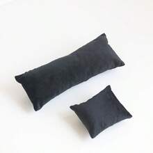 1 件珠宝展示和收纳枕头，天鹅绒/亚麻/PU 皮革/霜绒材质，长款和短款，手表、手链、珠宝展示和收纳，适合婚礼、周年纪念日的礼物，珠宝盒，珠宝收纳盒，珠宝展示盒，礼品盒，带多尺寸和多色收纳枕，夏季必备女士收纳整理器礼品旅行