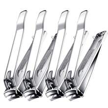 ANDVICTORY 2/4Pcs Nail Clippers Toenail Clippers Fingernail Clipper Set Carbon Steel Ultra Sharp Sturdy Curved Edge Cutter Trimmer Finger Nail Clip For Adults Men Women Nail Cleaner - Multicolor - View 12
