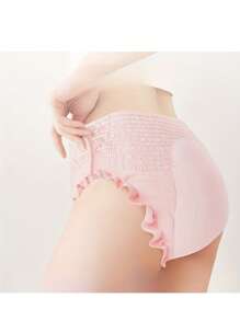 6 par nattbyxor för sinnesro, mensskydd för kvinnor för att förhindra sidoläckage - Rosa - Visa 4