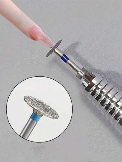Accessori per manicure fai-da-te, punte di trapano in metallo con diamanti, dischi, teste per levigare, rimuovere calli e pelle morta, per pedicure professionale, per saloni di bellezza