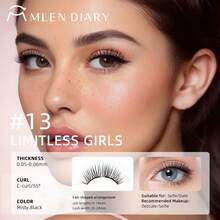 [Soft Magnetic] MLen Diary Magnetic Eyelash Case - Reusable Soft Magnetic Eyelashes, No Glue Or Eyeliner Needed, Waterproof, Lightweight And Natural, 10-12 Mm, Includes Pouch And Brush, Magnetic Eyelashes Are Reusable! - phong cách - Xem 10