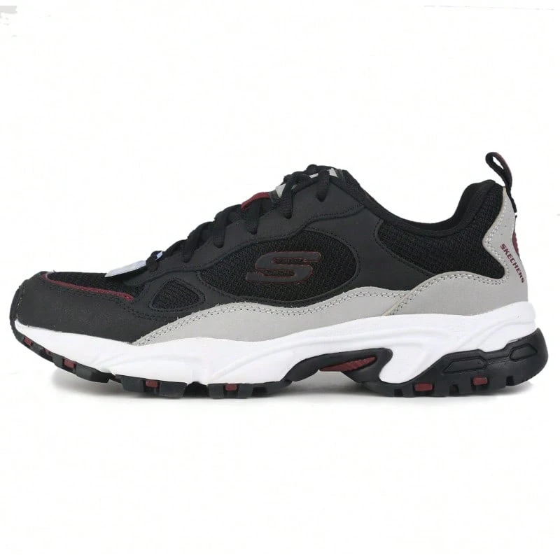 Skechers 男款休閒鞋 D'LITES系列復古綁帶運動鞋戶外日常輕鬆舒適休閒運動鞋51706-BKGY - 黑色/灰色 - 查看 1
