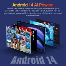 Qetupa Tablet PC Android 14 10,1 inci, RAM 3GB + ROM 64GB, Prosesor MTK 6755 Quad-Core 1,3GHz, Layar Sentuh IPS HD (1280x800), Bluetooth 5.2 dan WiFi 5 802.11ac, GPS, Kamera Depan 2MP dan Kamera Belakang 5MP, Baterai Besar 6000mAh, Tanpa Kartu SIM - Hitam - View 2