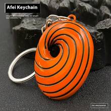 1pc Tobi/Obito Spiral Keychain - Metal Anime Merchandise For Fans | Authentic Themed Keyring, Perfect Gift For Enthusiasts - Multicolor - View 5