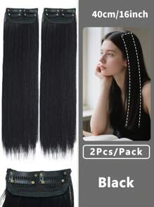 1 件女士隐形无缝假发，厚实蓬松的假发片，基本款接发片，用于增强侧面和头顶的头发