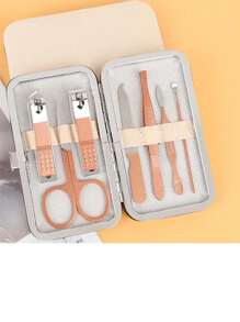 1 Piece Manicure Set Nail Clippers Set Men And Women 8 In 1 Toenail Clippers Personal Care Tools With Portable Travel Case Manicure Pedicure Tools Beauty Set Gift Suitable For Men Women Family Friends Wife Various Colors And Styles (Different Batches Do Not Affect The Use And Appearance)