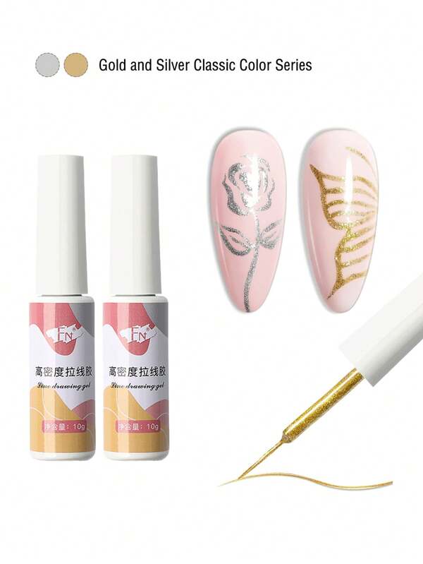 FN New Trending Japanese Elastic Gel Nail Art Painting Liner Gel Manicure Salon Set Wholesale