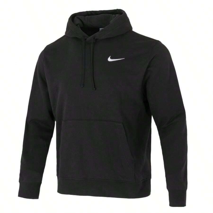 Nike 男士卫衣 M NK TM CLUB 卫衣 PO ZTS 休闲上衣 运动服 日常套头衫 HF1177-010 - 黑色 - 查看 1