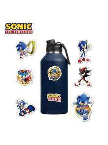 Sega 50张官方授权系列贴纸，迈尔斯·普罗尔、艾米·罗斯、针鼹，电脑杯、行李箱装饰贴纸，万圣节、圣诞节、生日最佳礼物，送给妈妈、朋友、周年纪念日礼物