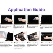 适用于苹果Air（M4/M3/M2）的13.3/13.6/14.2/15.3/16.2英寸防眩光PET软屏保护膜，防眩光 | 防指纹 | 超高清 | 易于安装 | 无气泡 | 护眼 | 防刮擦 | 保护屏幕免受刮擦和损坏 | 是送给家人、朋友或爱人的理想礼物，适合工作、生日、复活节、圣诞节等场合。