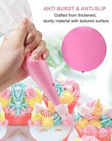 100pcs/ 200pcs, Disposable PP Piping Bag, Durable Plastic Frosting Bag For Kitchen And Dining Room, Christmas Surprise For Dessert Lovers