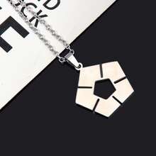 1pc BLUE LOCK Necklace Men's Anime Football Logo Jewelry Keychain Creative Couple Chain Stainless Steel Color Role Play Gift - Multicolor - View 7