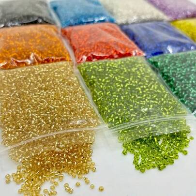 1500pcs 2mm Bohemian Glass Seed Beads, 22 Colors High Quality Decorative Beads For Jewelry Making, DIY, Unisex Bracelets Necklaces Handcraft Supplies
