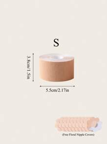 1 Rolo de Fita Levantadora de Seios - Fita Adesiva Invisível para Levantar o Busto, Tecido Respirável e Elástico, Fita Adesiva de Sutiã para Vestidos Sem Alças e Costas Nuas, Tamanhos A-G, Fita Levantadora de Peito Reutilizável