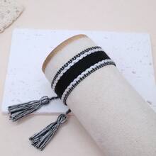 1pc Handmade Vintage Minimalist Boho Style Woven Bracelet, Suitable As Gift For Family, Friends, Students, Festivals, Parties, Travels