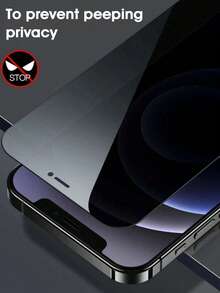 Easypie Selection 2 件 9H 硬度防窥屏幕手机屏幕保护膜钢化膜保护隐私，兼容 Apple Phone X/Xs/XS Max、11/11pro/11 Pro Max、12mini/12/12 Pro/12 Pro Max、13/13mini/13 Pro/13 Pro Max、14/14 Plus/14 Pro/14 Pro Max、15/15Plus/15Pro/15Promax/16/16 Plus/16 Pro/16 Pro Max 屏幕保护必需品，适用于日常防护、办公室、家庭隐私屏幕保护膜手机配件防水防震防摔防摔防刮防指纹全覆盖 - 2個 - 查看 4