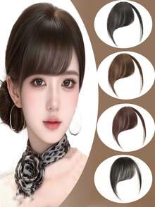 Synthetic Air Bangs Wig For Women 1 Clip In Hairpieces Accessories Mini Fake Bangs Suitable For Girls