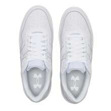 Under Armour UA Court 96 休闲鞋，轻便简约运动鞋，低帮系带滑板鞋，3028633-103 - 白 色/白色 - 查看 5