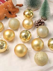 24 pezzi Palline di Natale 3cm/1,2 pollici, Decorazioni Natalizie, Palline di Natale, Babbo Natale, Pigne, Stella per Punta Albero di Natale e altre decorazioni da appendere all'albero di Natale, Decorazioni Natalizie per la casa, Regali di Natale, Decorazioni Natalizie