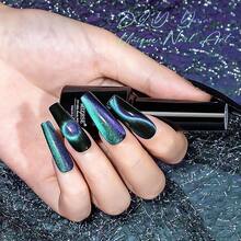 Chameleon 9D Cat Eye Gel Polish 10ml Holographic Galaxy Cateye Magnetic Nail Polish Gel Magic Chameleon Home Salon Manicure Set With Magnet Stick For Ladies 005 DEVO - 9DSilkyCyan - 查看 6