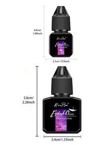 5ml/12ml Eyelash Glue Eyelash Extension Supplies Black Lash Extension Eyelash Adhesive Strong Hold Drys In 0.5-1s With 6-7 Weeks Retention By Existing Beauty Lashes For Beginners To Use At Home And Cluster Lash DIY - màu đen - Xem 4
