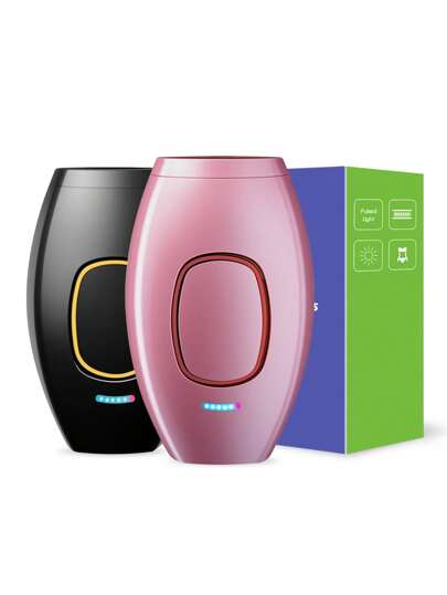 zs 1 pièce Épilateur à lumière pulsée IPL 500 000 flashs, 5 niveaux, épilateur indolore permanent professionnel pour l'épilation laser du corps et du maillot des femmes à domicile