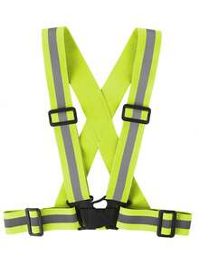 1 件反光背心，适合夜间跑步和运动，弹性反光带反光背心万圣节配饰，万圣节服装秋冬配饰万圣节服装，适合青少年、青年、男士、休闲、户外、运动、度假、毕业礼物、生日、日常穿着