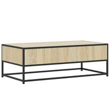 Couchtisch Sonoma-Eiche 100x50x35 cm Holzwerkstoff und Metall - Braun - Übersicht 6